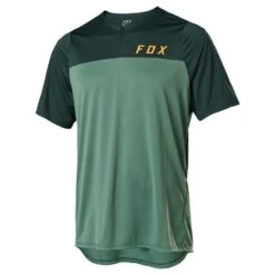 Fox Flexair Zip SS Jersey Moss MD