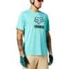 Fox Ranger SS Jersey Teal Block LG 2 Fox Ranger SS Jersey Teal Block LG -Snow Ski Gear large ranger ss jersey teal block lg